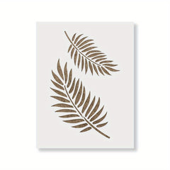Large Reusable Palm Leaves Wall Stencil - Home Painting Decor