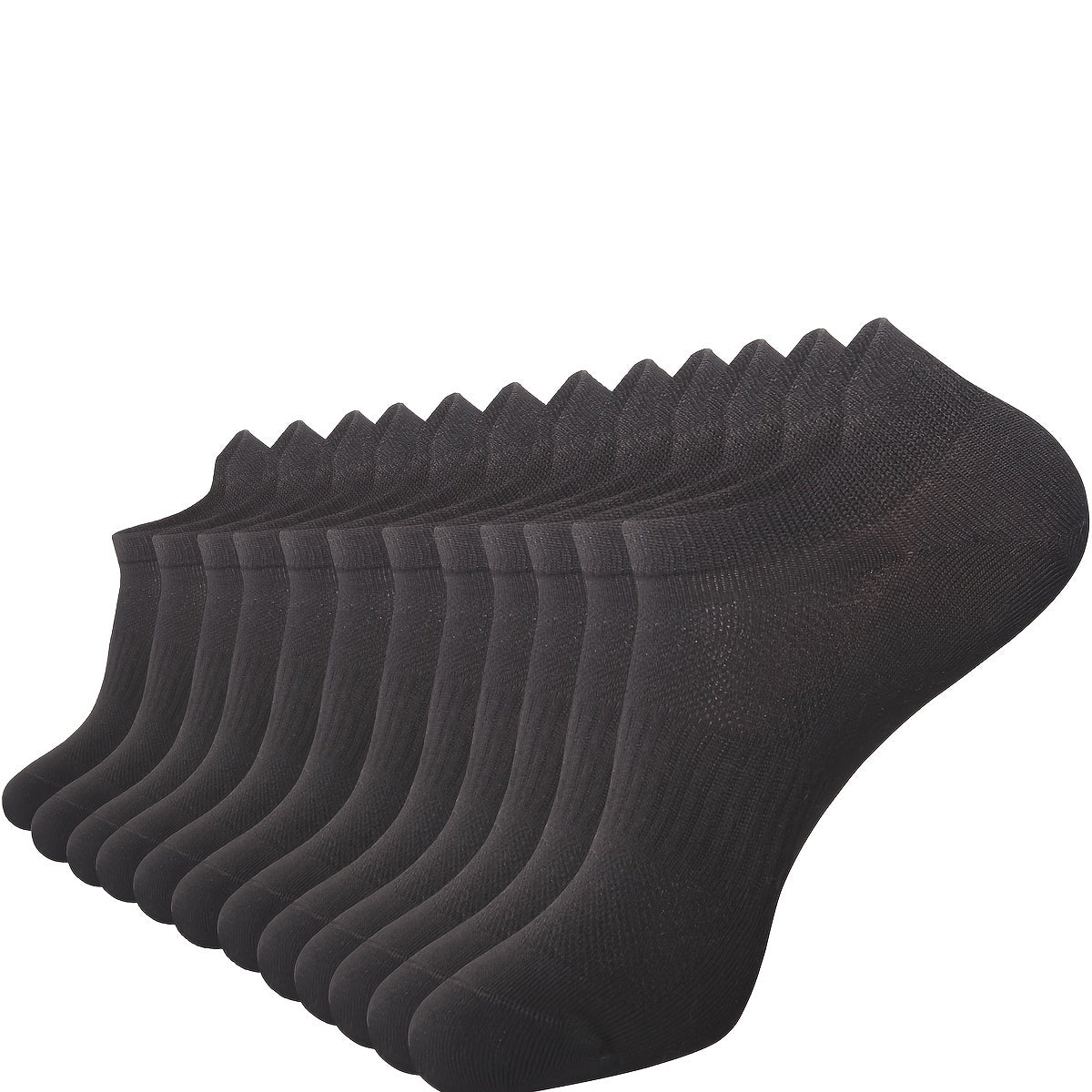 12 Pairs Men's Mid Crew Sport Socks Sweat Absorbing Comfy Breathable Socks