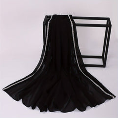 Faux Diamond Chiffon Scarf Turban for Girls
