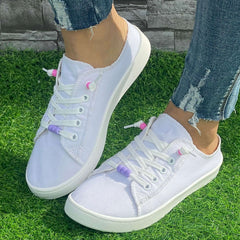 Minimalist Solid Flat Shoes Women's Casual Lightweight Soft Walking Shoes