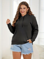 Hooded Drawstring Sweater Hoodie