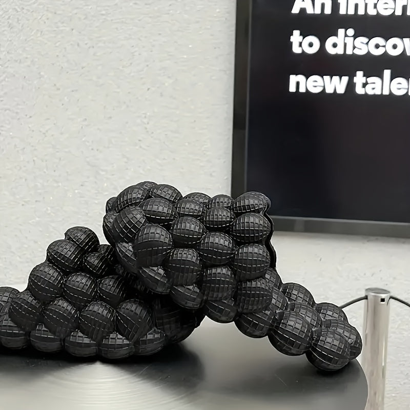 Men's Ultra Soft Massage Bubble Slides Cushioned Spa Slippers