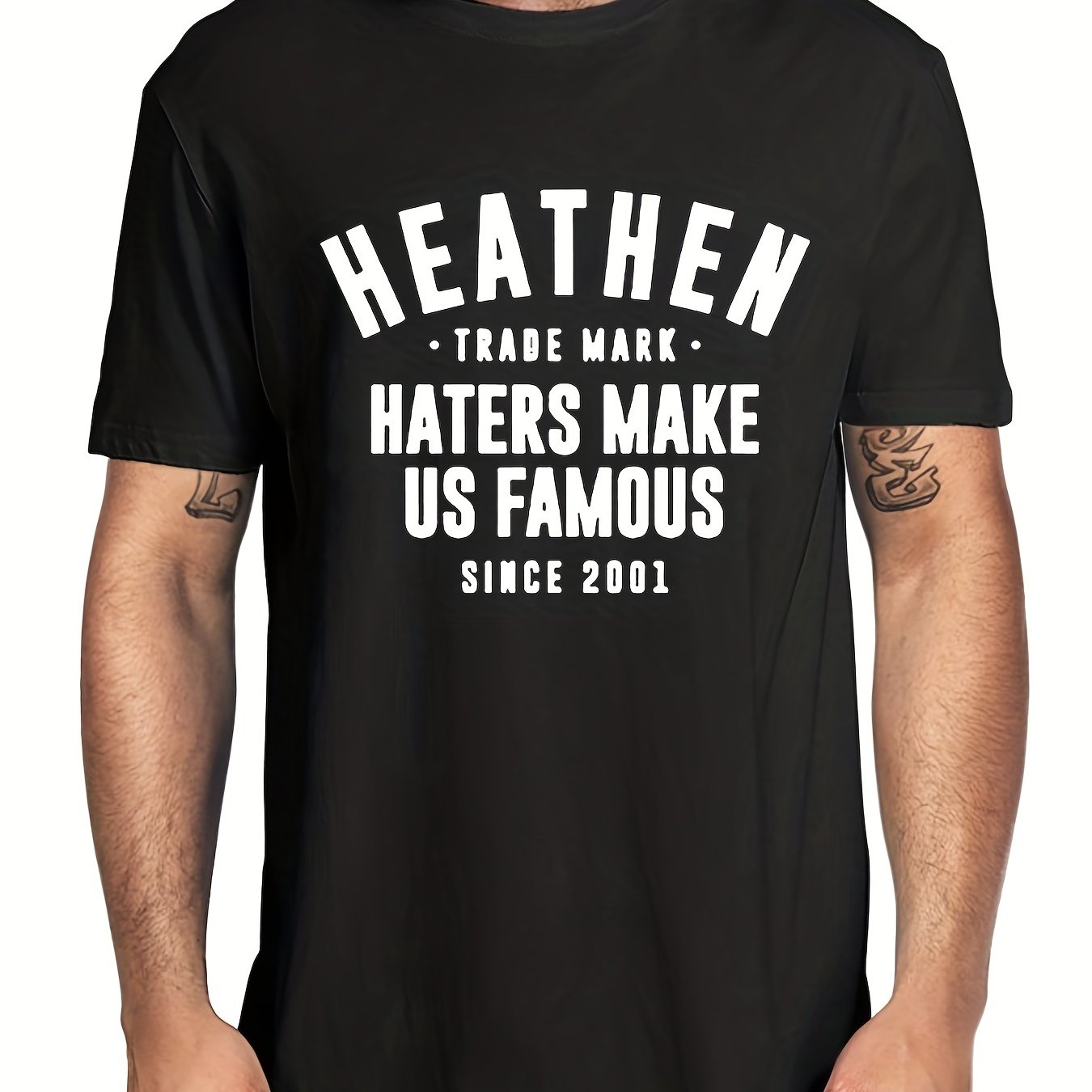 Haters Make Us Famous Men's Casual T-shirt for Summer
