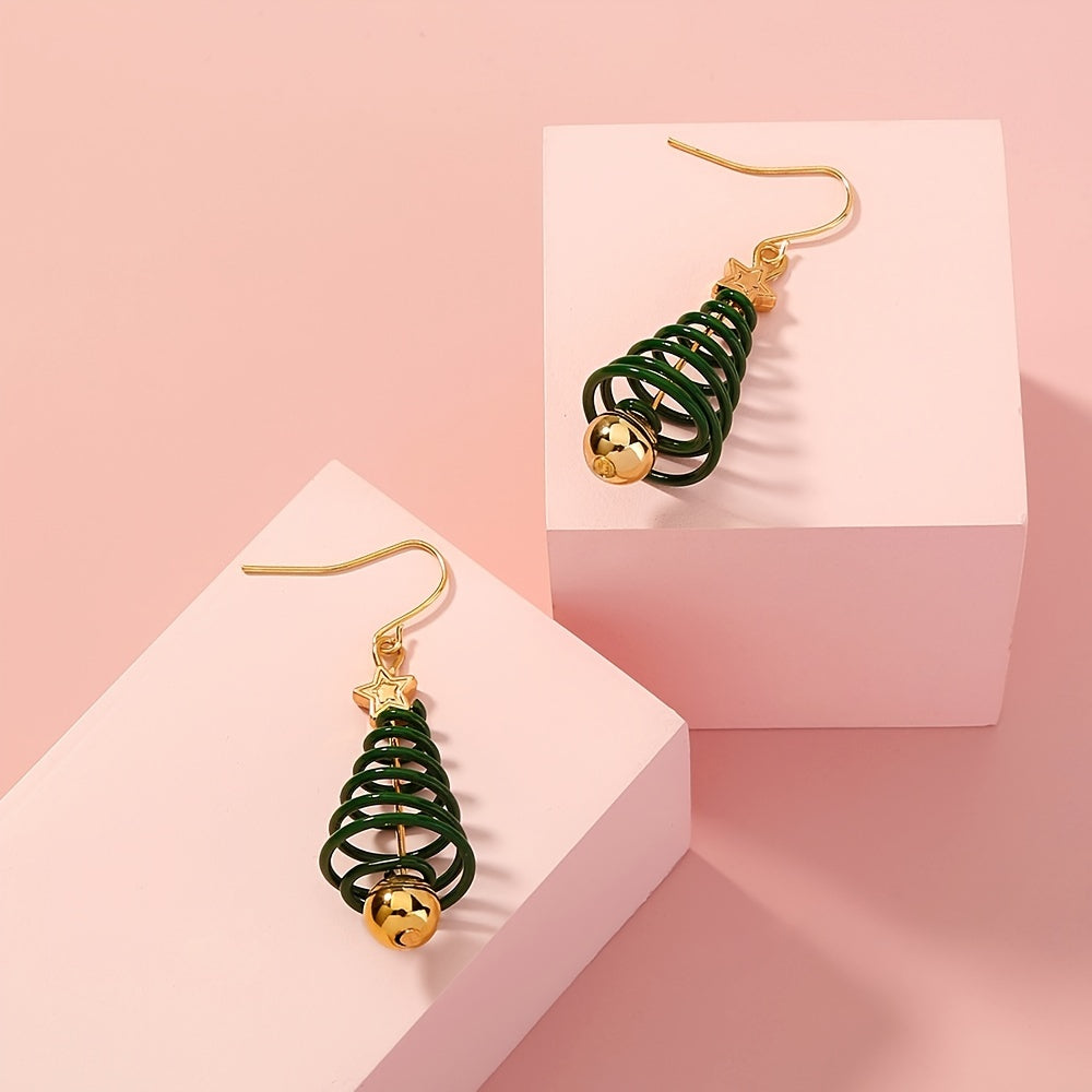 Christmas Tree Earrings Pendant Girls Gift
