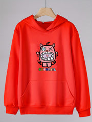 Girls Monster Pastel Hoodies Comfy Hooded Pullover With Pocket