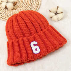 Winter Knit Beanie Cap Solid Color Crochet Unisex Hat