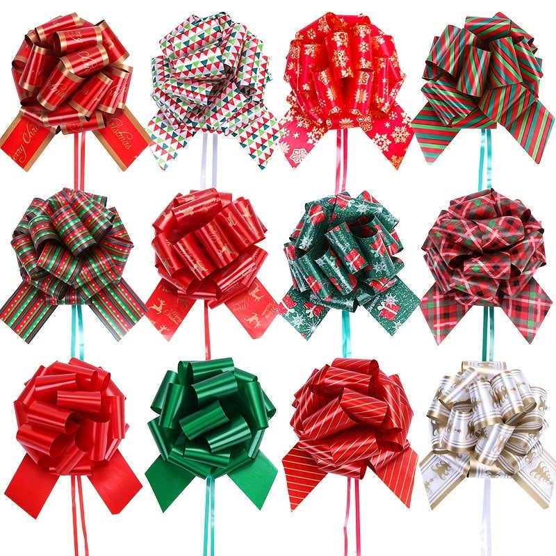 12pcs 12 7 Cm Pull Bows for Gift Wrapping Christmas Wedding Decor