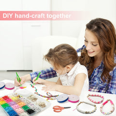 6000pcs 6mm Flat Clay Beads, 24 Colors, DIY Bracelet Making, Children's Gift