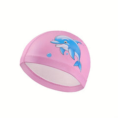 Waterproof Swimming Cap for Kids with Ear Protection