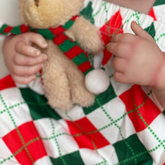 20 Inch Silicone Vinyl Reborn Doll Rooted Brown Hair Christmas Gift