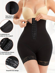 Lace Trim Shaping Shorts Tummy Control Compression Shorts
