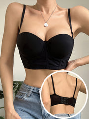 Comfy Push Up Bra Women's Lingerie Solid T Shirt Bra