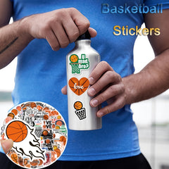 100 Basketball Stickers Vinyl Waterproof Decals for Water Bottle Laptop