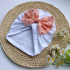 Baby Spring Summer Thin Headband Soft Bowtie Baby Hat
