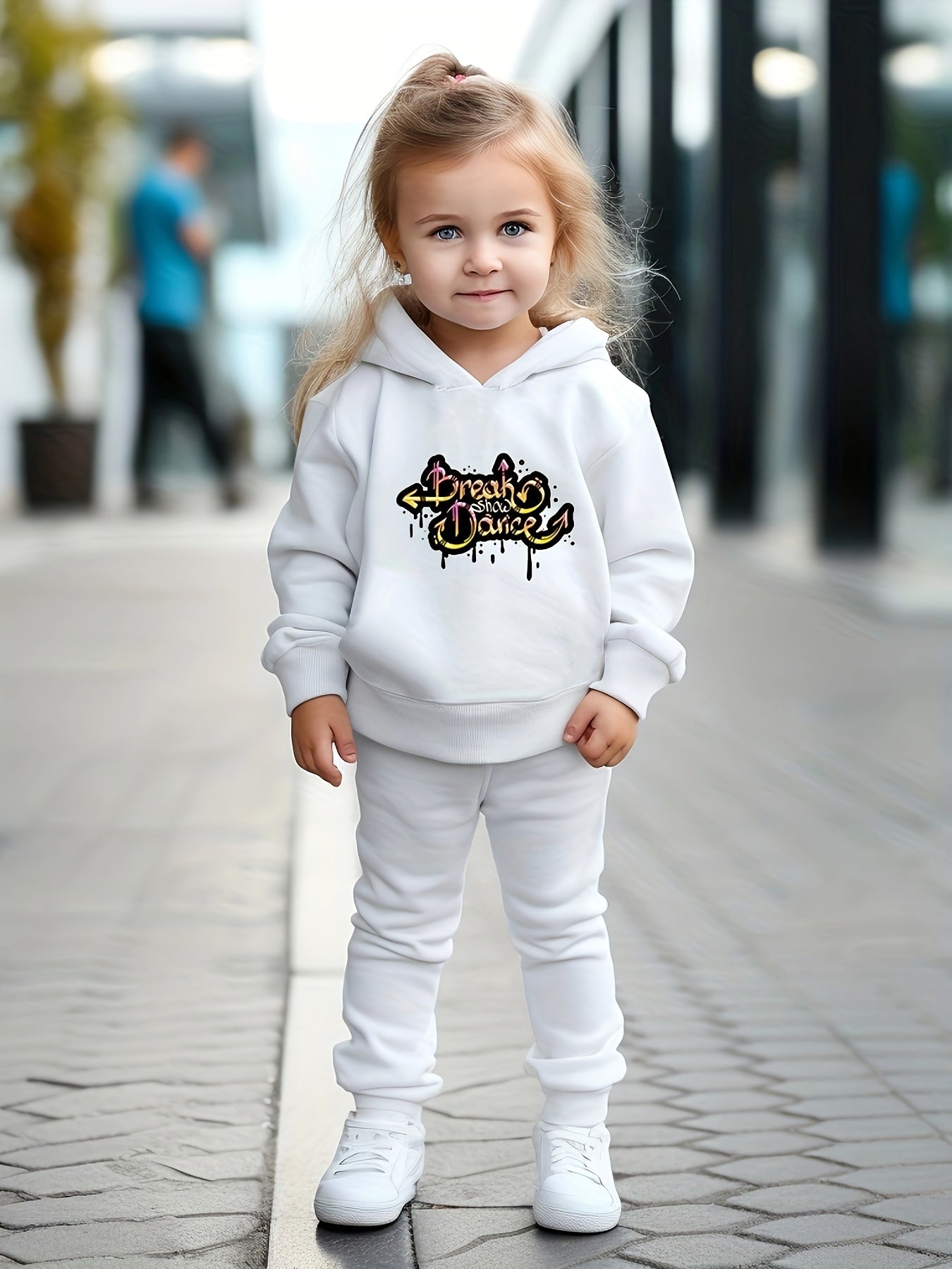 OERYUI Letter Print Hoodies Jogger Set Girls Boys Spring Fall Christmas Gift