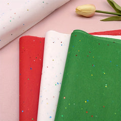 Sequines Print Wrapping Paper for Crafts, Gifts - Translucent, Bulk Tissue Paper