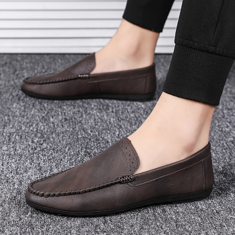 Men's Moc Toe Loafers Non-Slip Shoes Spring Summer