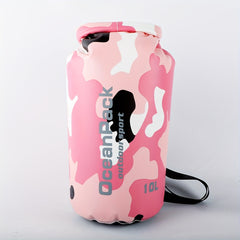 Waterproof Striped Lock Sports Shoulder Bag for Outdoor Sports