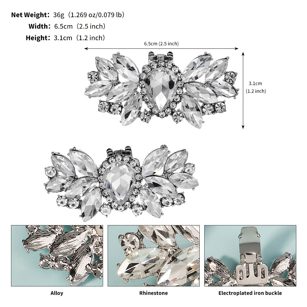 Rhinestone Shoe Clips for Women Bridal Party Accessory