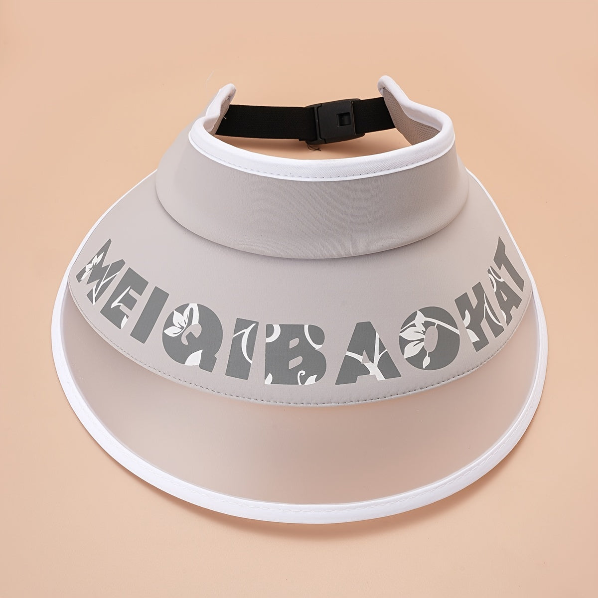 Letter Print Visors Sunscreen Hat UV Protection Face Cover Ponytail Cap