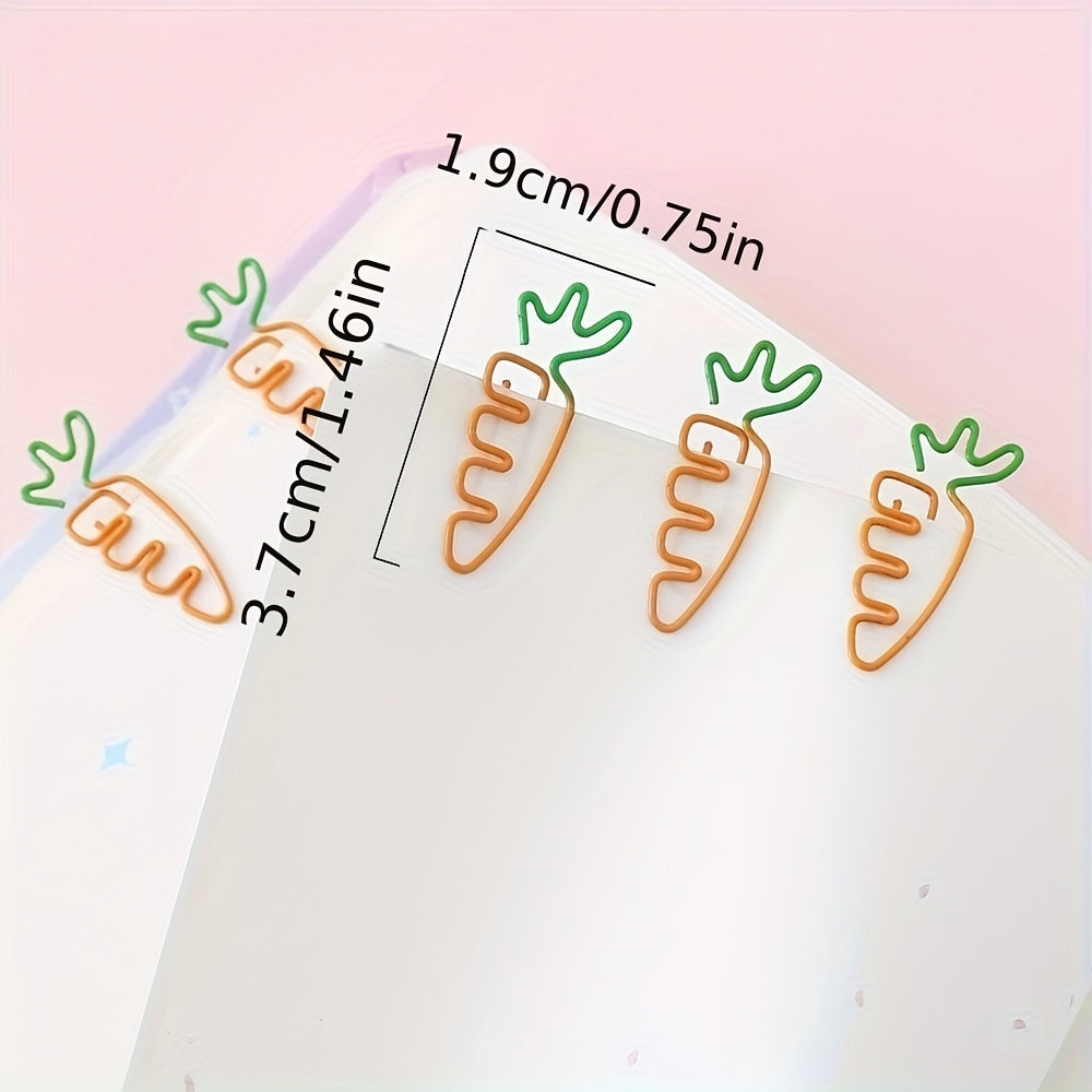 Colorful Fruit Carrot Paper Clip Large Crank Pin