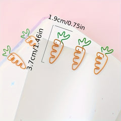 Colorful Fruit Carrot Paper Clip Large Crank Pin
