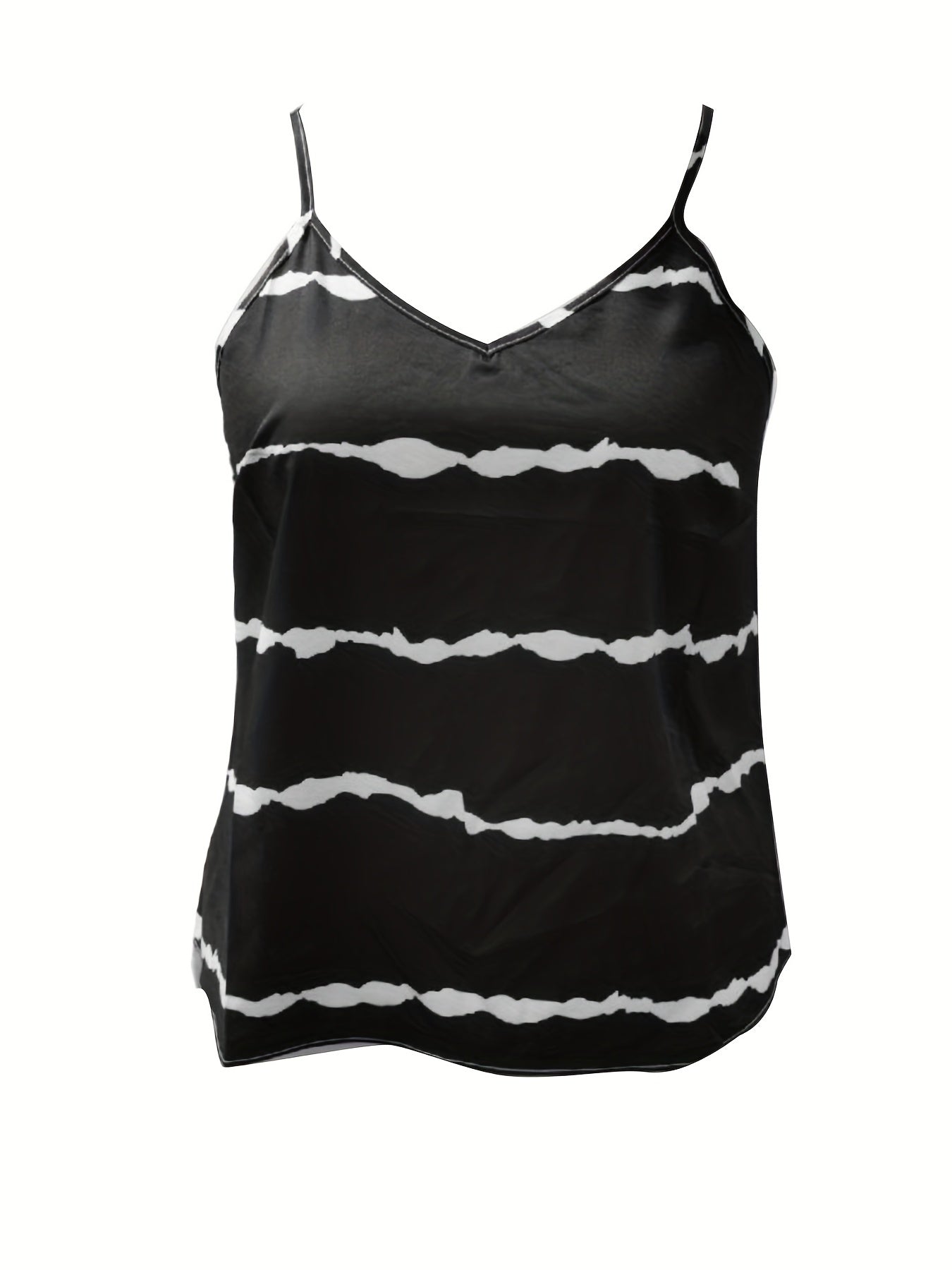Striped V Neck Cami Top