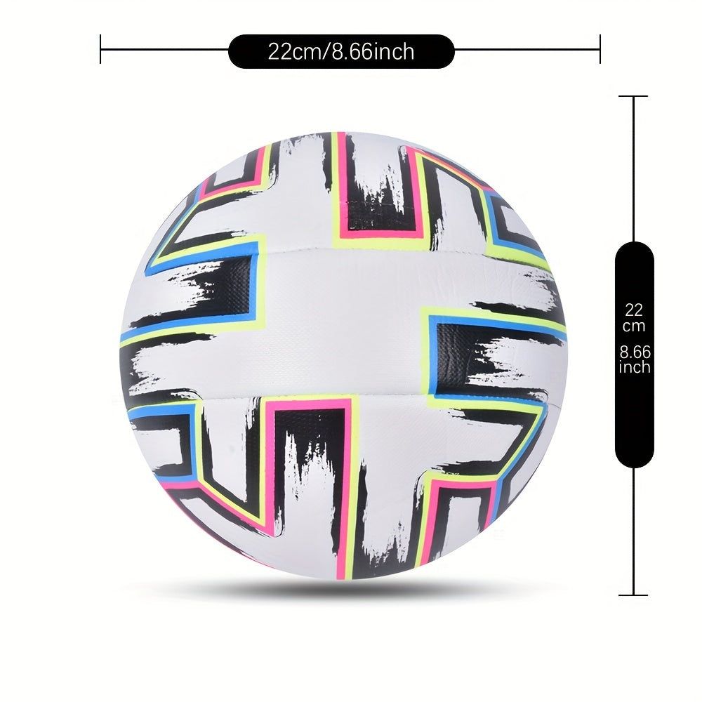 Standard Size 5 Football For Game Training Faux Leather