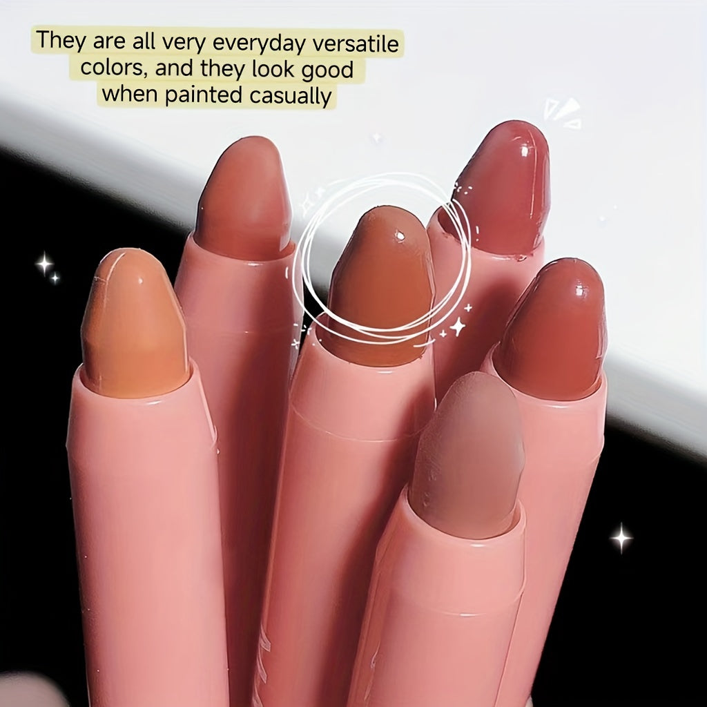 Natural Nude Lip Liner Pen Matte Waterproof Cream Lipstick