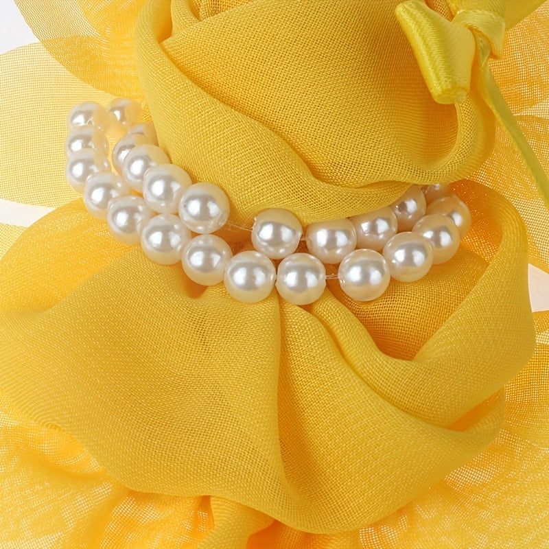 Pearl Flower Headband for Baby Girls