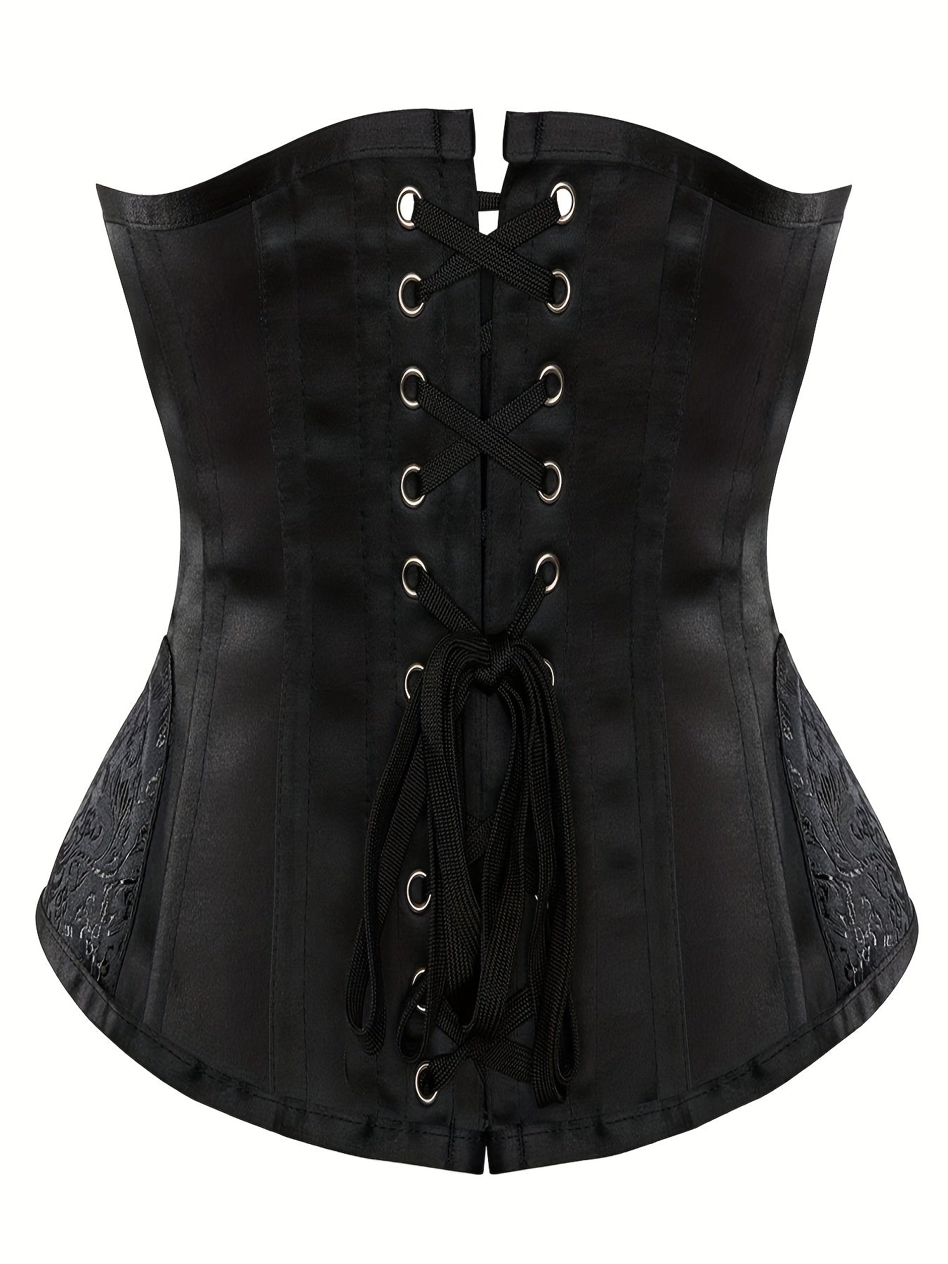 Tummy Control Lace Up Corset Underbust Body Shaper