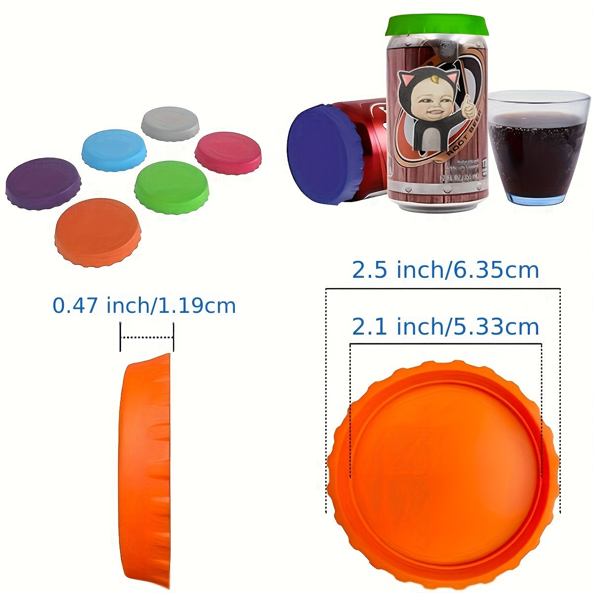 Silicone Can Lid Reusable Leakproof Dustproof Water Cup Lid