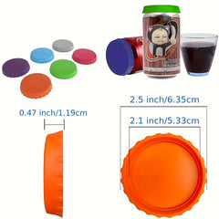 Silicone Can Lid Reusable Leakproof Dustproof Water Cup Lid