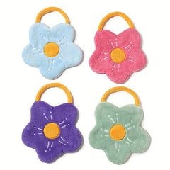 Flower Shape Hand Towel Hanging Drying Hand Rag Coral Velvet Bathroom Decor