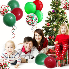 50pcs Christmas Latex Balloon Set Holiday Celebration Party Decor