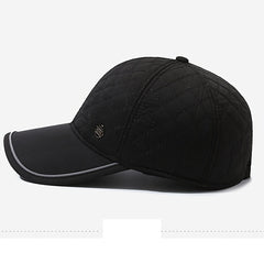 Men's Winter Baseball Cap With Earflaps Warm Hat