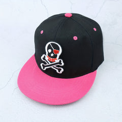 Skull Embroidery Hip Hop Cap Snapback Hat For Men