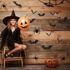 12pcs Halloween Bat Spider 3D Stickers for Party Decoration