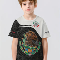 MEXICO Flag 3D Print Boy's Casual Tees Short Sleeve Comfy T shirt Kids