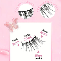 Cat Eye Fluffy False Eyelashes All Match Makeup Faux Mink