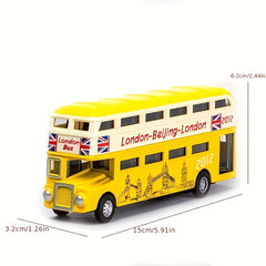70 Alloy Single-layer Bus Model Toy Car Decoration