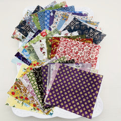 30pcs Dark Cotton Fabric Sewing Patchwork Quilting Bundle DIY Handicrafts
