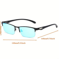 Men's TR90 Blindness Detection Driving Glasses with Detection Chart