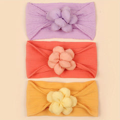 3pcs Flower Jacquard Headband for Baby Girls