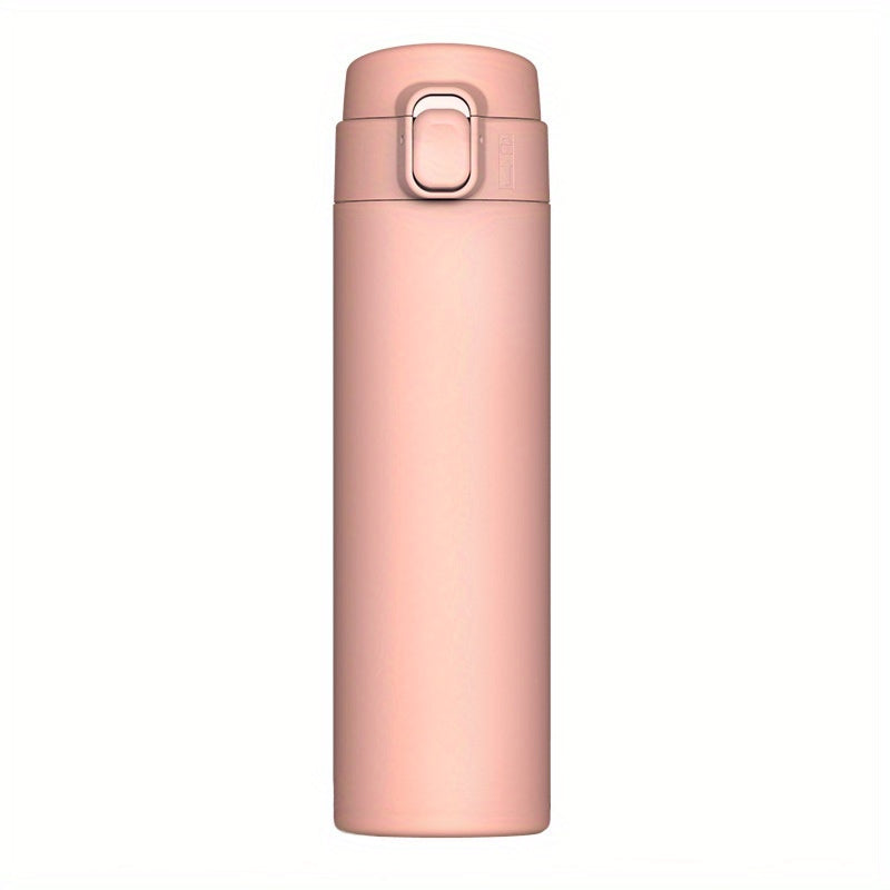 500ml Insulated Stainless Steel Water Bottle Leakproof Lid Outdoor Gym Sports