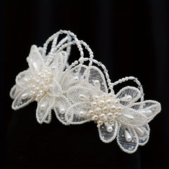 Bridal Forest Style Lace Crown Headpiece Hairband Wedding Veil Accessory