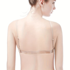 Seamless Dance Bra with Clear Back Straps