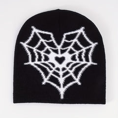 Y2K Knitted Spider Eyes Men's Hat Autumn Winter Warm Hat