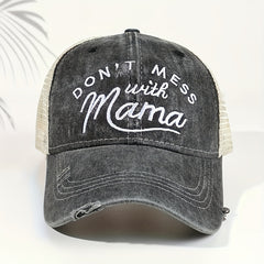 Slogan Embroidered Baseball Cap Summer Sunshade Retro Hat