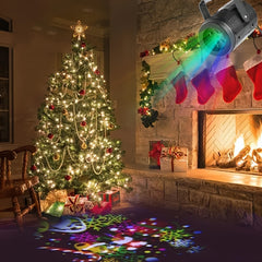 20 Patterned Christmas Light Snowflake Laser Projector LED Stage Lights